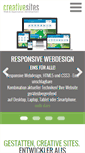 Mobile Screenshot of creativesites.de